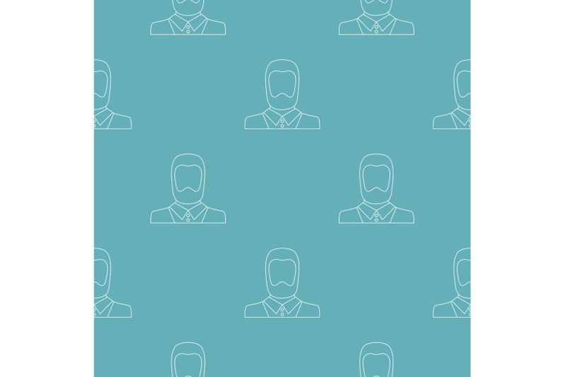 man-avatar-pattern-vector-seamless