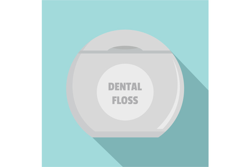 new-dental-floss-icon-flat-style