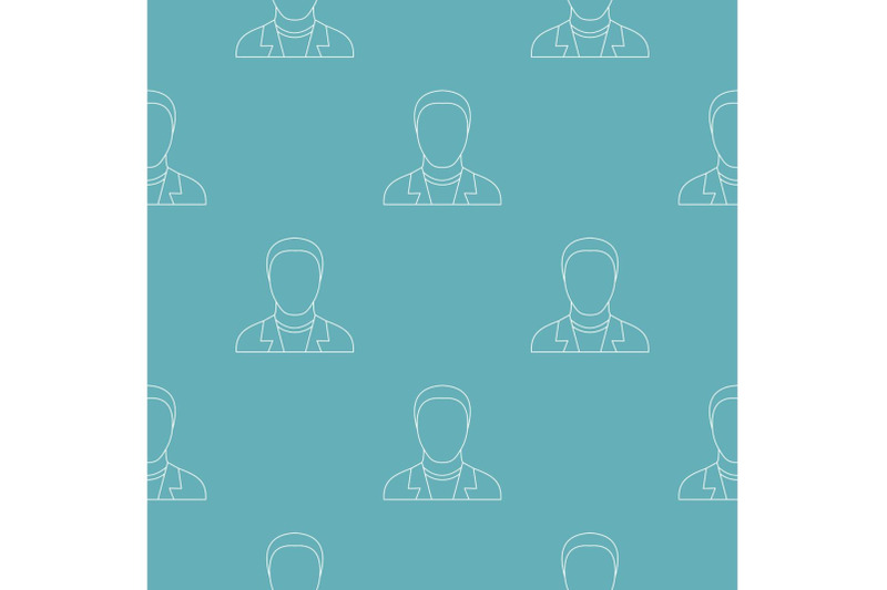 man-avatar-pattern-vector-seamless