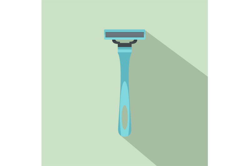 man-razor-icon-flat-style