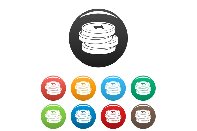 concept-coin-icons-set-color-vector