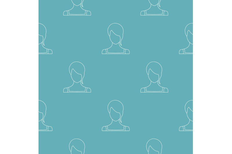 woman-avatar-pattern-vector-seamless