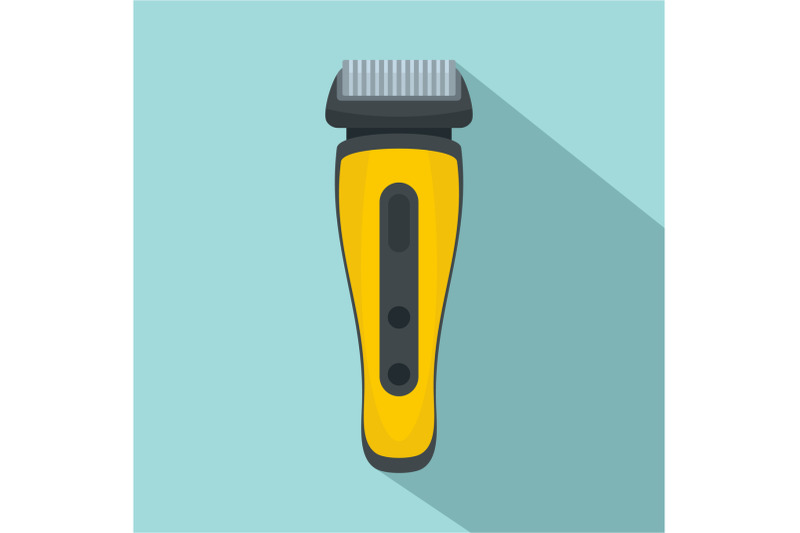 electric-beard-razor-icon-flat-style