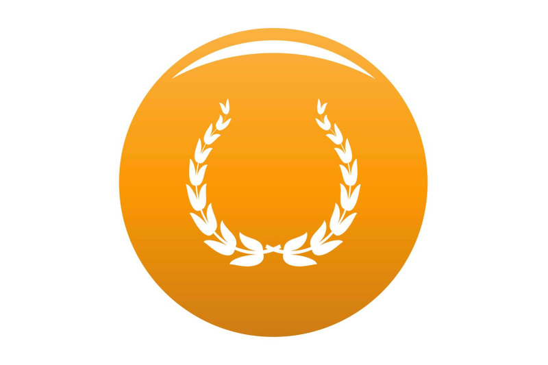 royal-wreath-icon-vector-orange