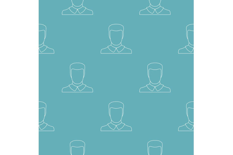 man-avatar-pattern-vector-seamless