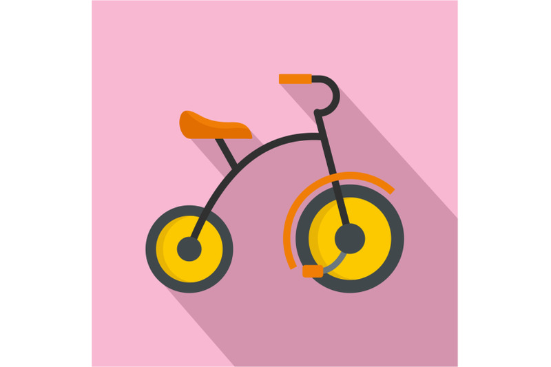 small-tricycle-icon-flat-style