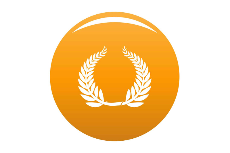 sport-wreath-icon-vector-orange