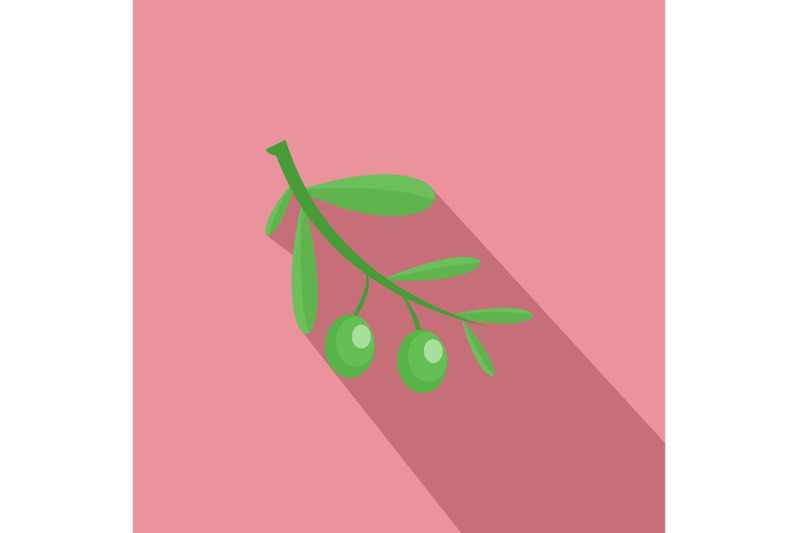 branch-of-olives-icon-flat-style
