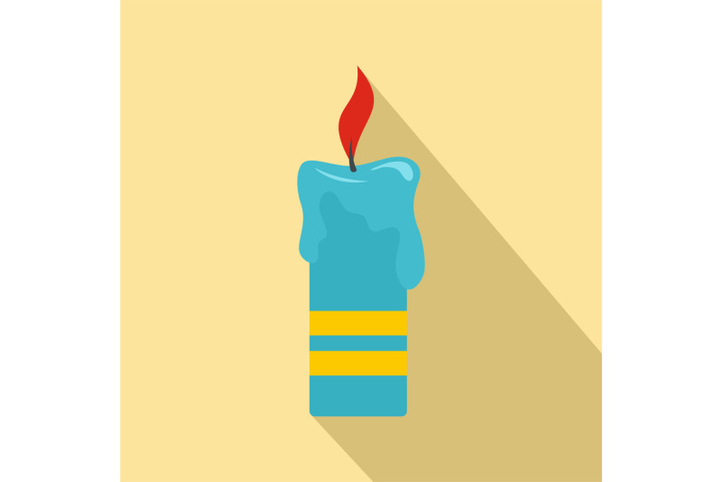 judaism-candle-icon-flat-style