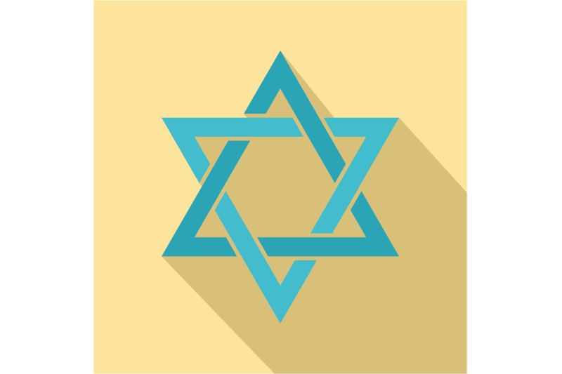 star-of-david-icon-flat-style