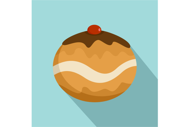 judaism-sweet-bakery-icon-flat-style