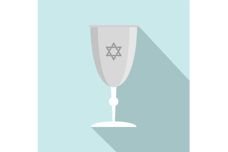 silver-judaism-cup-icon-flat-style