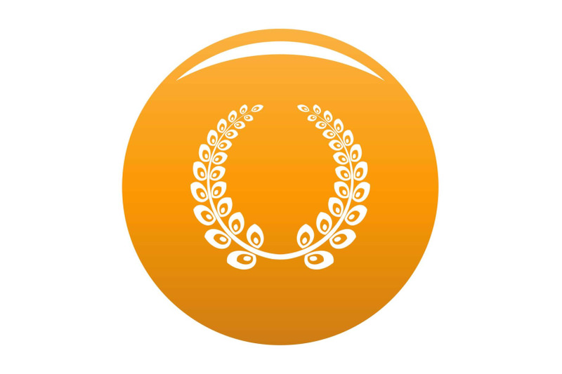 wreath-icon-vector-orange