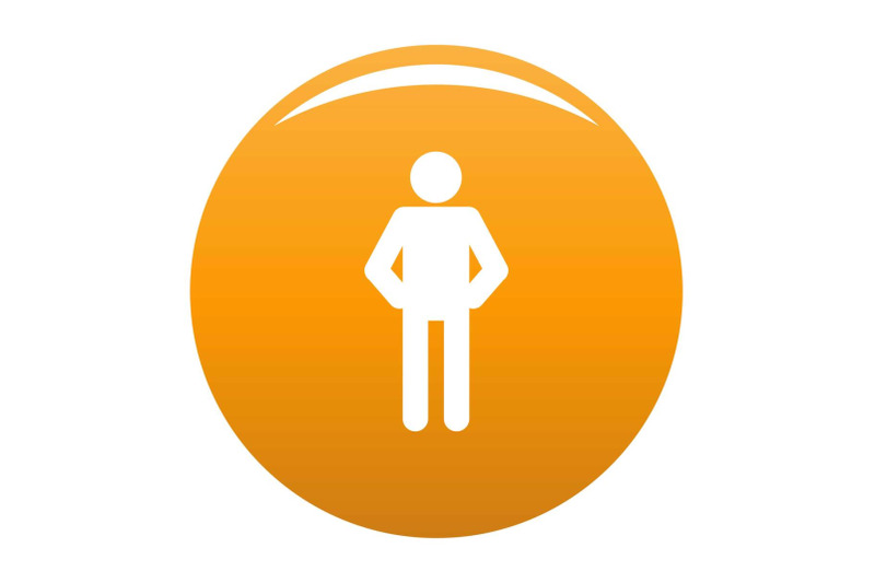 stick-figure-stickman-icon-vector-orange