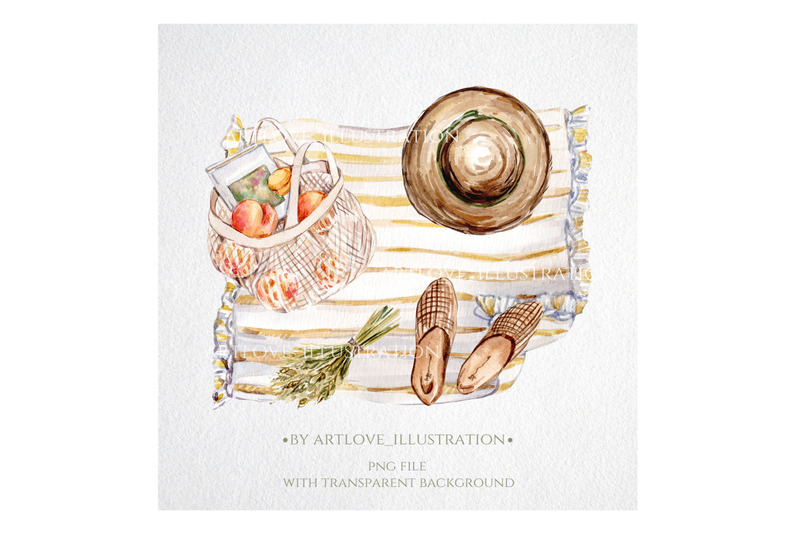 watercolor-summer-picnic-illustration