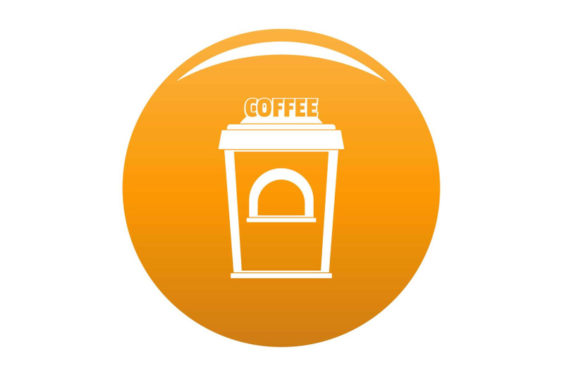coffee-selling-icon-vector-orange