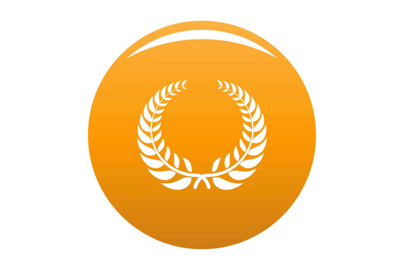 victory-wreath-icon-vector-orange