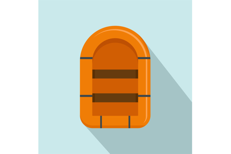 rubber-boat-icon-flat-style