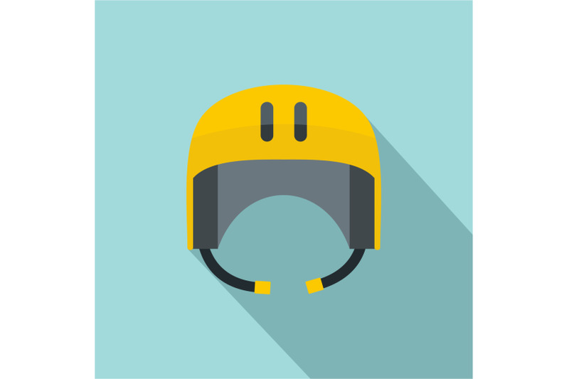 kayak-helmet-icon-flat-style