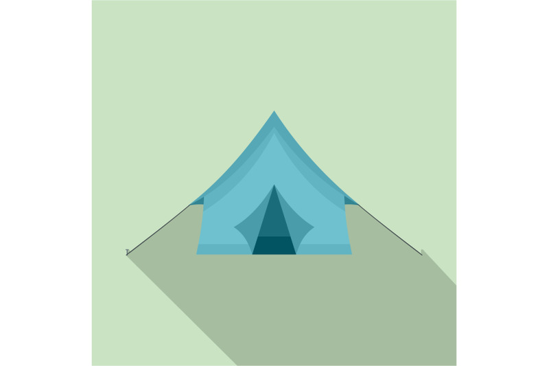 camp-tent-icon-flat-style