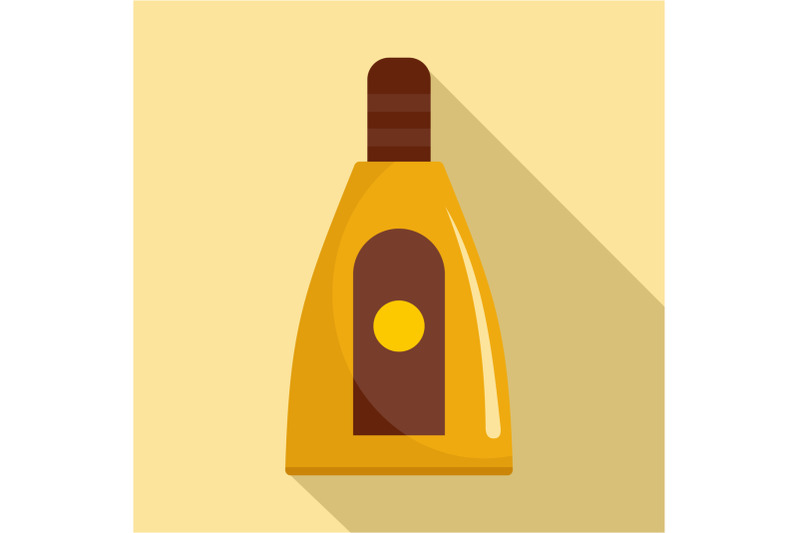 sun-lotion-icon-flat-style