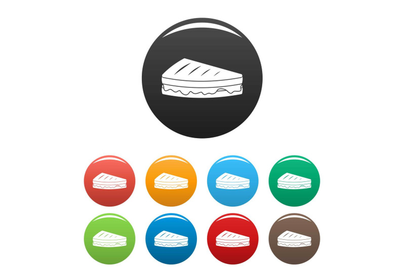 sandwich-icons-set-color-vector