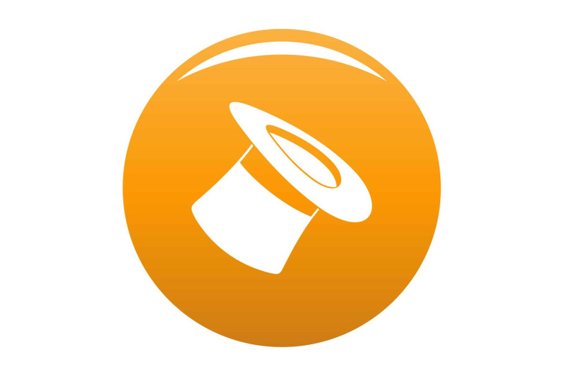 inverted-hat-icon-vector-orange