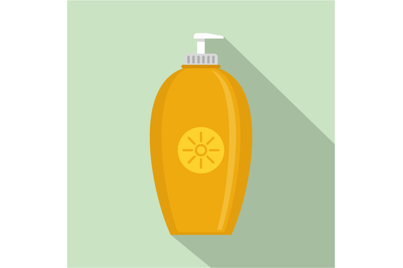 sun-protection-dispenser-icon-flat-style