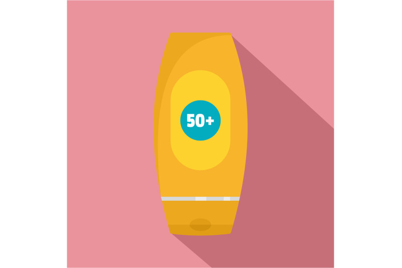 50-sun-protection-creme-icon-flat-style