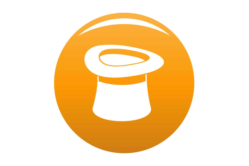 inverted-hat-icon-vector-orange