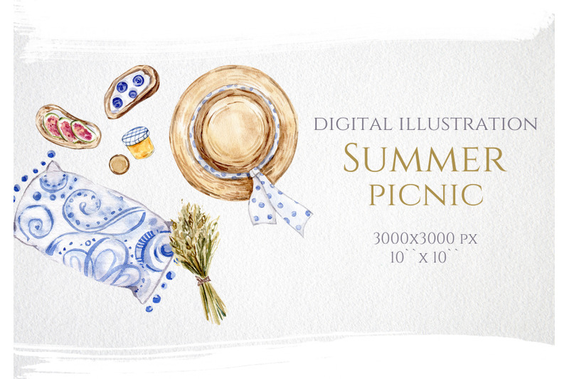 watercolor-summer-picnic-illustration