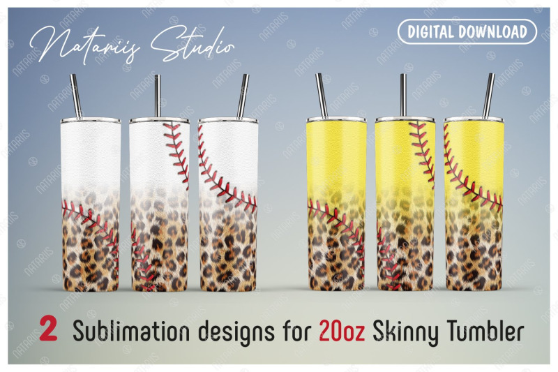 2-baseball-softball-leopard-patterns-for-20oz-skinny-tumbler
