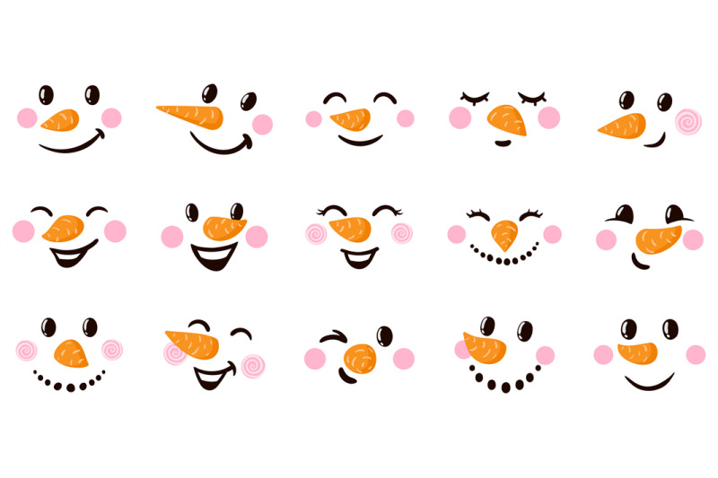 snowman-cartoon-faces-funny-snowman-faces-with-various-emotions-chri