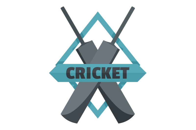 crossed-bats-cricket-logo-flat-style
