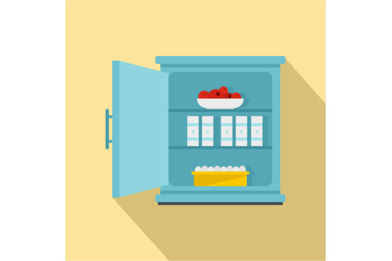 product-fridge-icon-flat-style