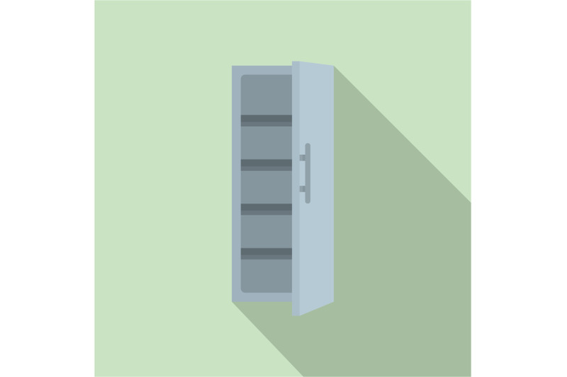 kitchen-fridge-icon-flat-style