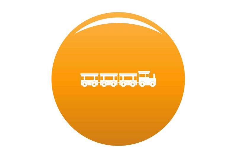 express-train-icon-vector-orange