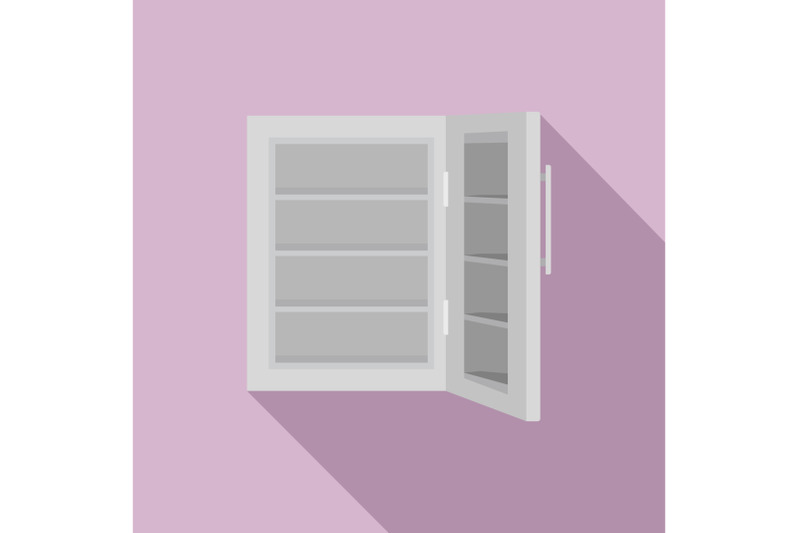 glass-door-fridge-icon-flat-style