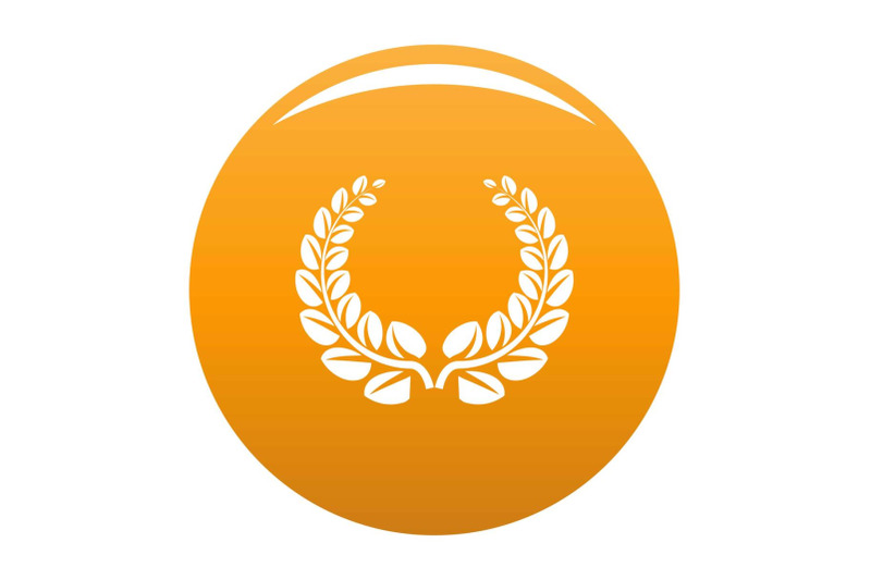 award-wreath-icon-vector-orange