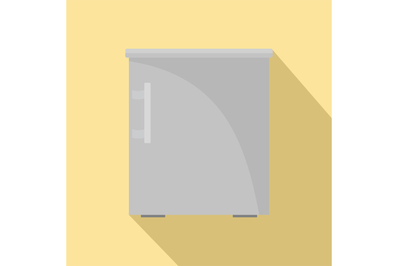 small-fridge-icon-flat-style