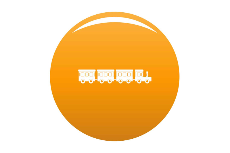 children-train-icon-vector-orange