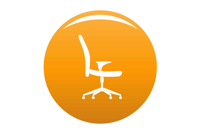 soft-chair-icon-vector-orange