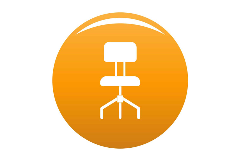 hard-chair-icon-vector-orange