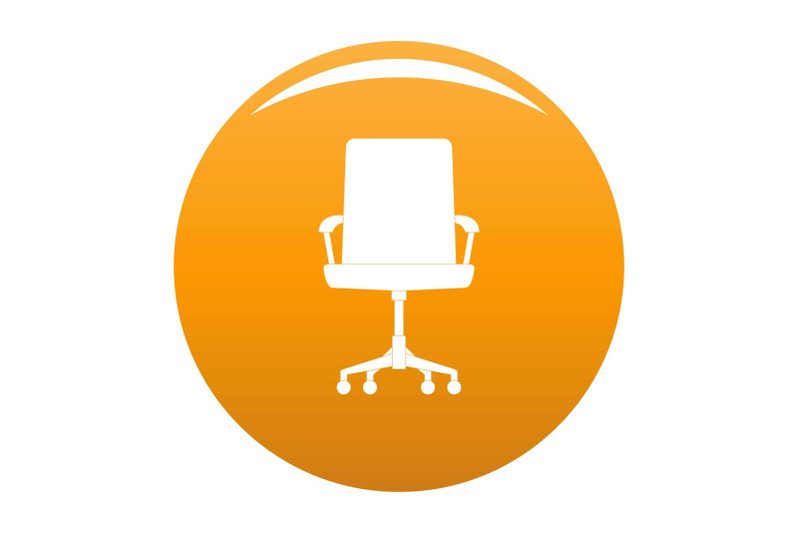 baby-chair-icon-vector-orange
