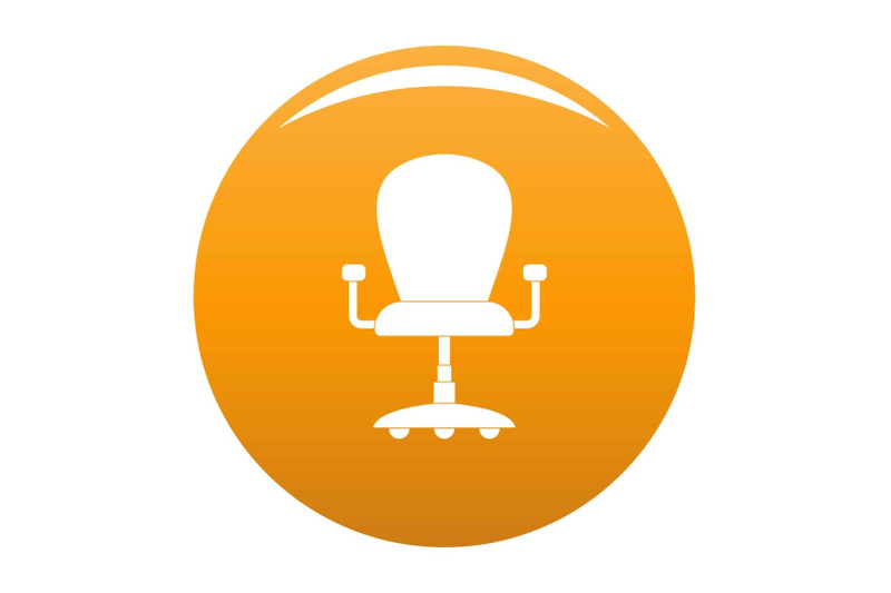 leather-armchair-icon-vector-orange