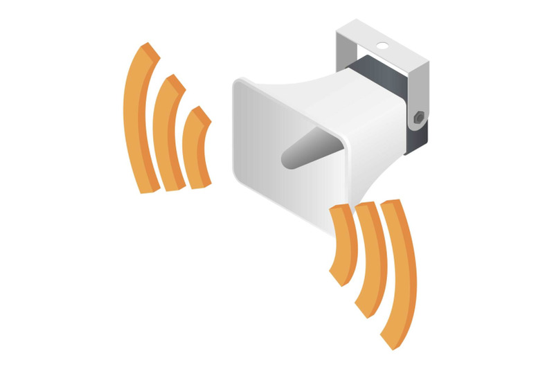 outdoor-speaker-icon-isometric-style