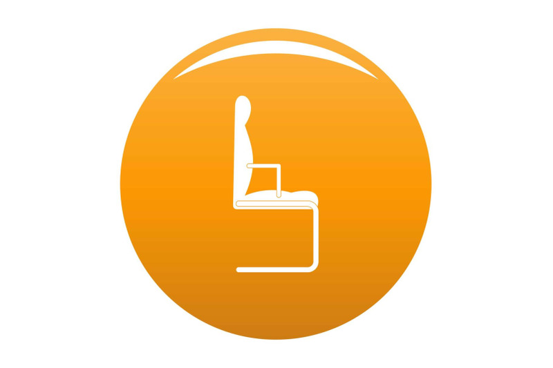 chair-icon-vector-orange