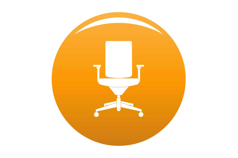 comfortable-armchair-icon-vector-orange