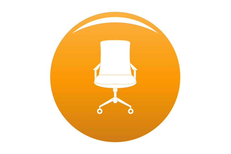 old-armchair-icon-vector-orange