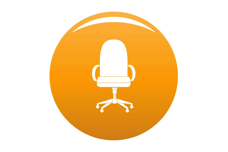 comfortable-armchair-icon-vector-orange